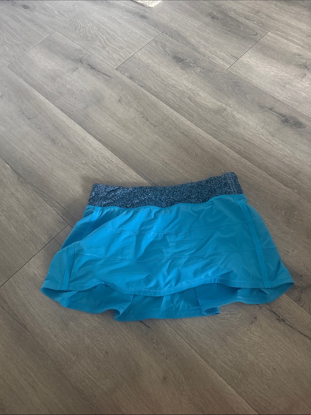 Lululemon Blue Tennis Skort with Contrast Waistband